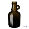 BOTTIGLIA VETRO GALLONE 500 ml VERDE
