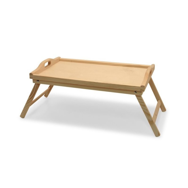 VASSOIO PER COLAZIONE DA LETTO IN LEGNO CM 50x30