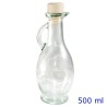 BOTTIGLIA ANFORA EGIZIA 500 ml TRASPARENTE CON TAPPO