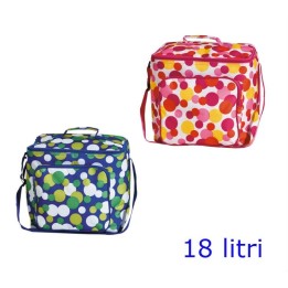 BORSA TERMICA CON TASCHE Lt 18 COLORI ASSORTITI