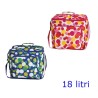 BORSA TERMICA CON TASCHE Lt 18 COLORI ASSORTITI