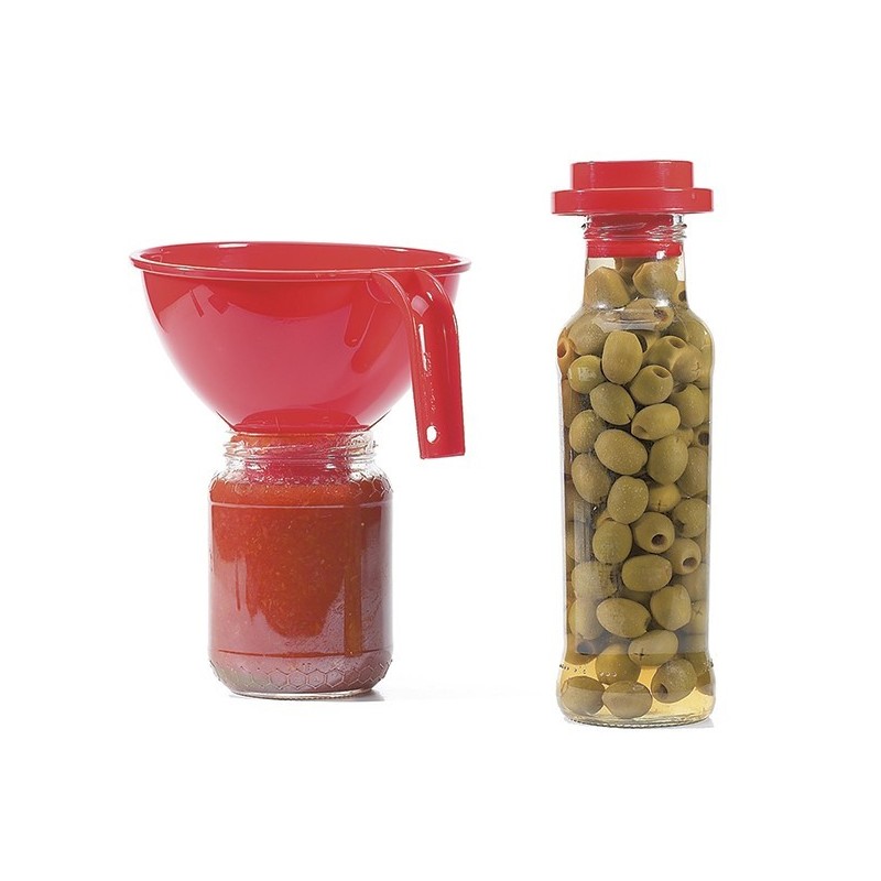 IMBUTO INVASATORE PLASTICA ROSSO PER BARATTOLI