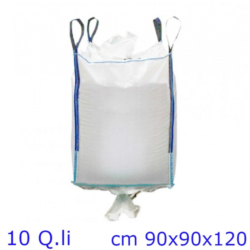 SACCO PER CEREALI BIG BAG CON VALVOLA 90x90x120 CM - 1000 KG