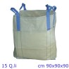 SACCO PER CEREALI BIG BAG FONDO CHIUSO 90x90x90 CM - 1500 KG