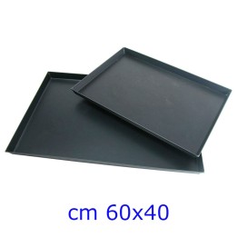 Teglia Pizza Lamiera Blu Rettangolare 60x40 cm | Professionale e Resistente