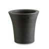 VASO PLASTICA STRIATO MIMOSA TONDO CM 50 MARRONE