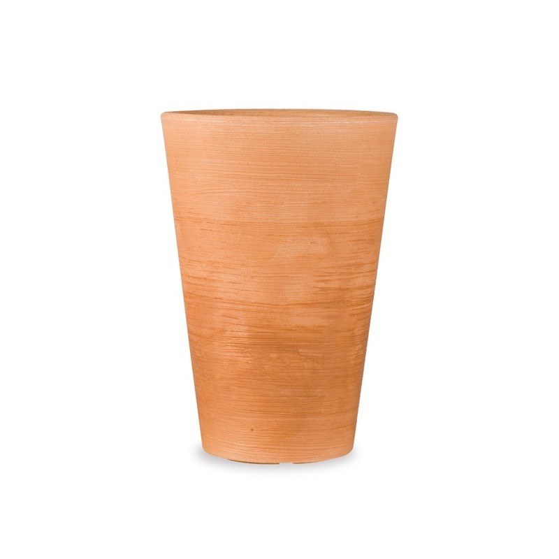 VASO PLASTICA STRIATO LILIUM TONDO CM 75 ANTICATO