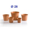 VASO TONDO PLASTICA MOD. CRETA CM 28