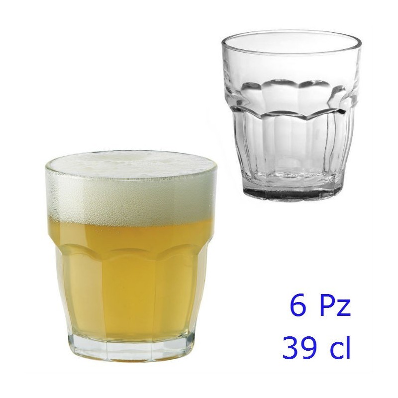 BICCHIERE ROCK BAR TRASPARENTE 39 CL DOF Pz 6