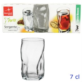 BICCHIERE SORGENTE LIQUORE 7 CL CONF. 3 Pz TRASPARENTE