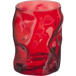 BICCHIERE SORGENTE Pz 3 ROSSO