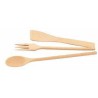 Set Tris Utensili Legno (Cucchiaio, Forchetta, Paletta) | RagStore