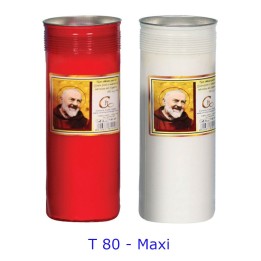 Ceri votivi in paraffina mod. T80 maxi - 12 lumini