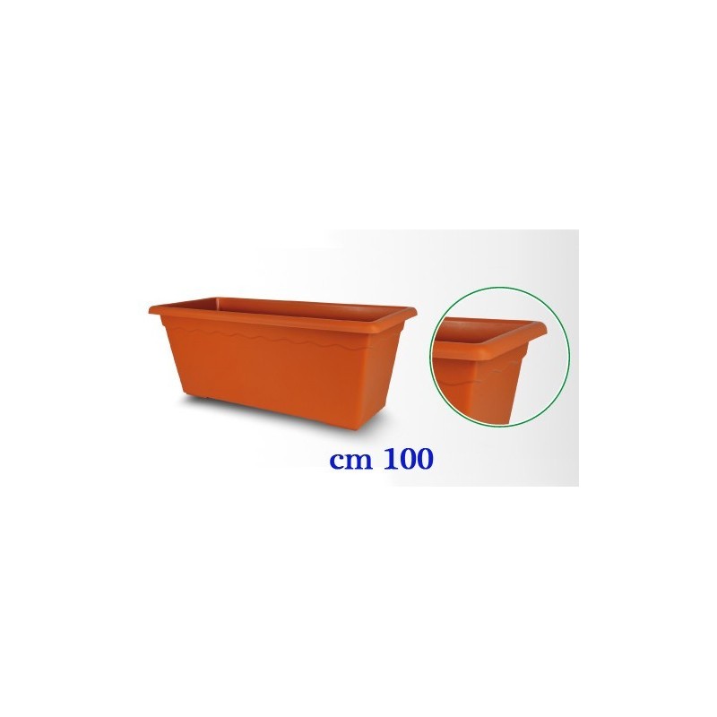 Vaso cassetta Fioriera Vulcano 100x44x40 cm | RagStore