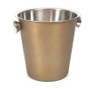 SECCHIELLO GHIACCIO INOX PER BOTTIGLIA CHAMPAGNE ORO