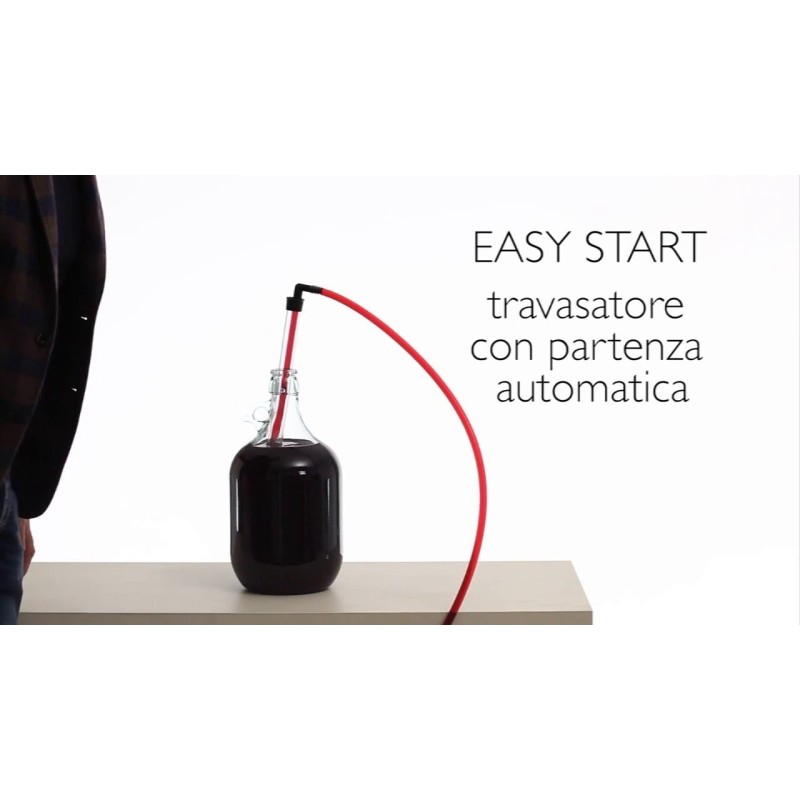 travasatore easy start con pratico sistema di caricamento