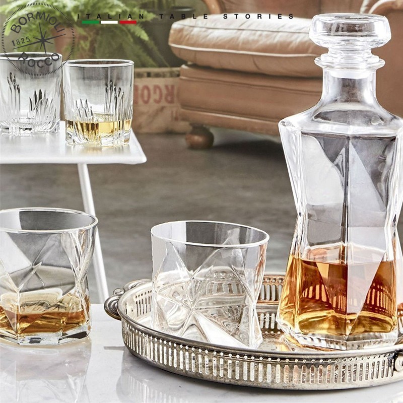 Set Whisky Cassiopea Spirits 7 Pezzi | Bormioli Rocco | Elegante Servizio in Vetro