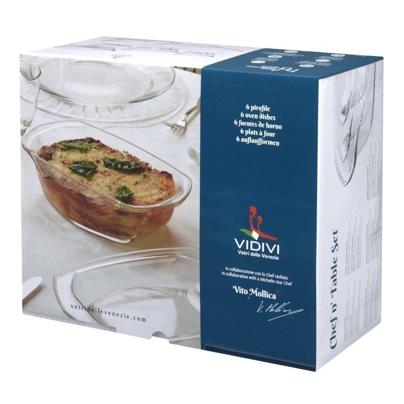 scatola regalo pirofile in vetro Chef Vidivi