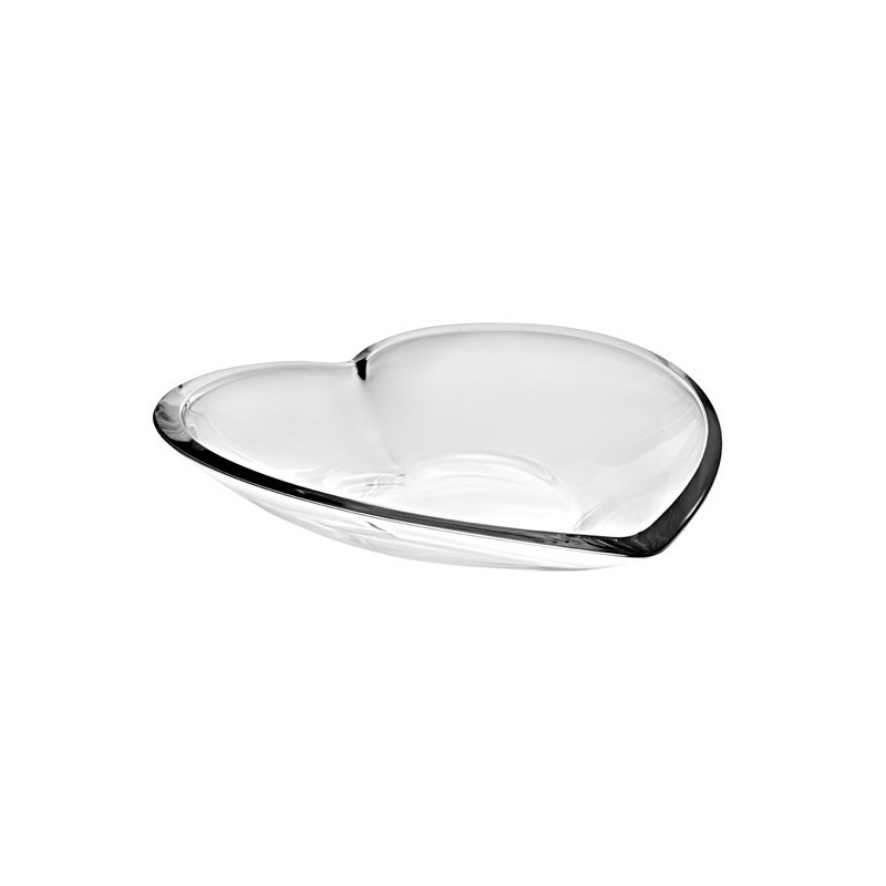 SET CENTROTAVOLA VETRO Pz 2 CUORE