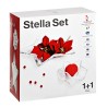 SET CENTROTAVOLA VETRO Pz 2 STELLA