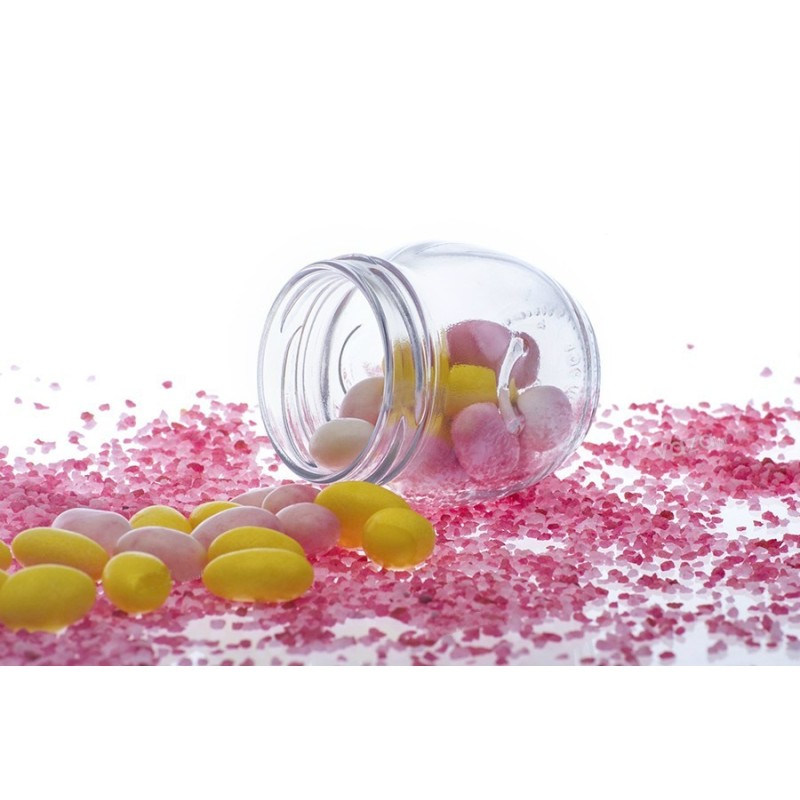 24 Barattoli in vetro Orcio per marmellate e confetti 106 ml con tappo