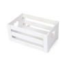CASSETTA IN LEGNO BIANCA CM 26x16x12 H A CUORI