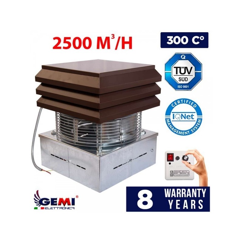 Gemi Aspiratore elettrico per fumo adatto su camini stufe e cappe