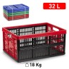 CASSETTA PLASTICA PIEGHEVOLE CHIUDIBILE CM 48x35x23