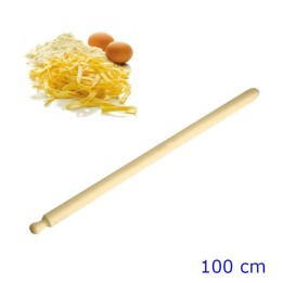 mattarello in legno per pasta da 100 cm