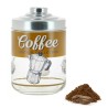 BARATTOLO VETRO DECORATO CC 800 CAFFE' CON TAPPO