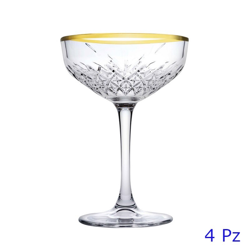 calice coppa per champagne timeless gold touch pasabahce