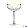 calice coppa per champagne timeless gold touch pasabahce