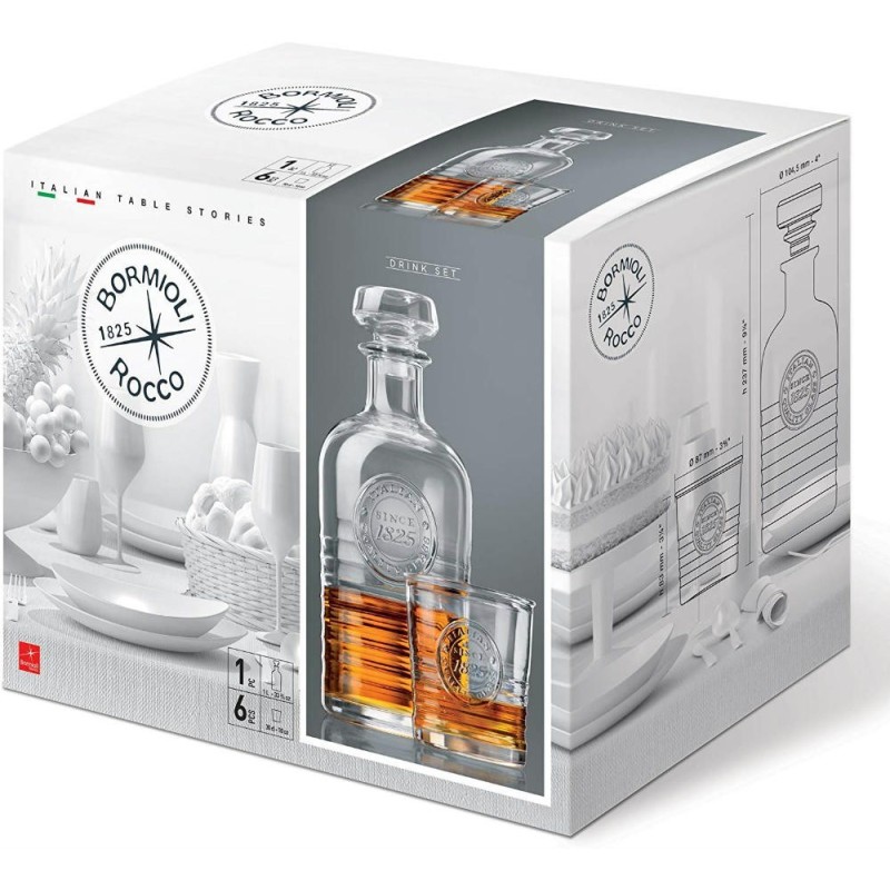 confezione regalo servizio liquore Officine Bormioli Rocco