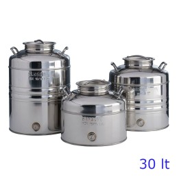 BIDONE OLIO INOX SANSONE LT 30 C/A