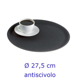 Vassoio da servizio antiscivolo cm 27 Nero