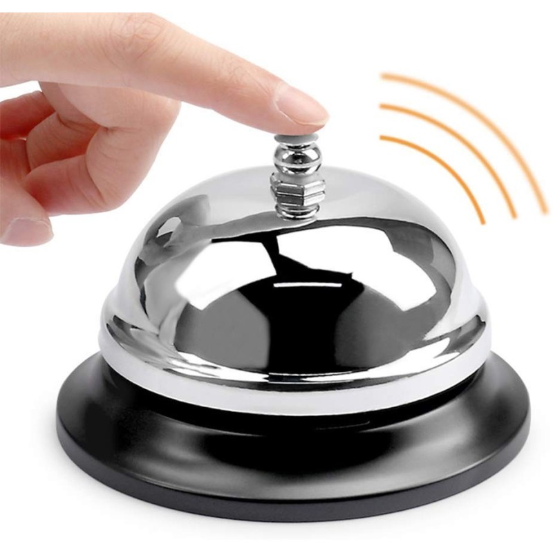 Campanello per banco cucina e reception cm 8,5 inox
