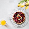 Piatto in vetro rotondo per dolci e torte