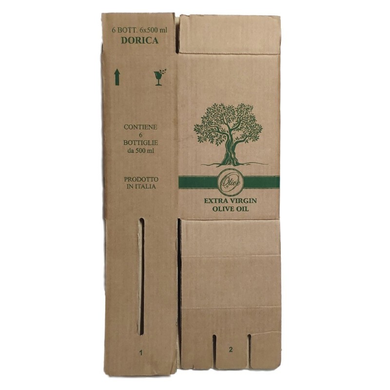 scatola con alveare autoportante per bottiglie doriche da 50 cl
