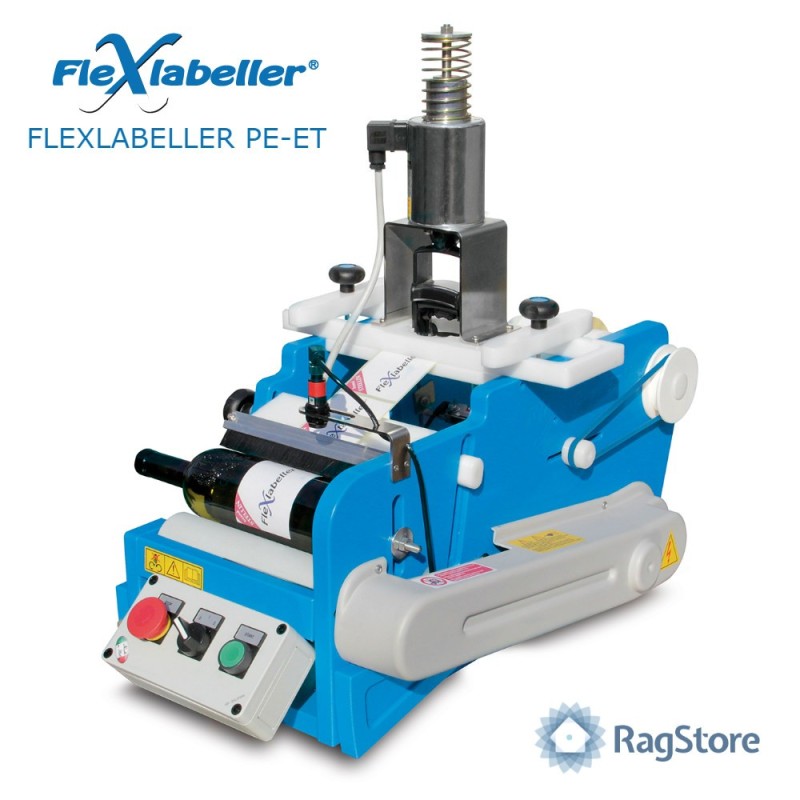 Etichettatrice semi automatica per bottile e barattoli Flexlabeller PE-ET