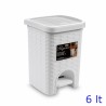 Pattumiera bagno Elegance lt 6 Bianca