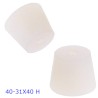 Tappo conico in silicone 40-31x40 con foro 11 mm