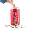 Salvadanaio in metallo a forma di lattina Coca-Cola