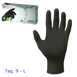 Guanti monouso nitrile Darknit neri 100 pz tag. L