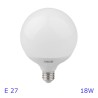 Lampadina Led Neos globo E27 18W luce fredda