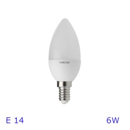 Lampadina Led Neos oliva E14 5,5W luce fredda
