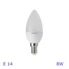 Lampadina Led Neos oliva E14 7W luce fredda