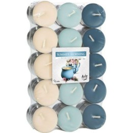 CANDELE TEALIGHT 4 ORE 30 Pz MATTINA D'ESTATE