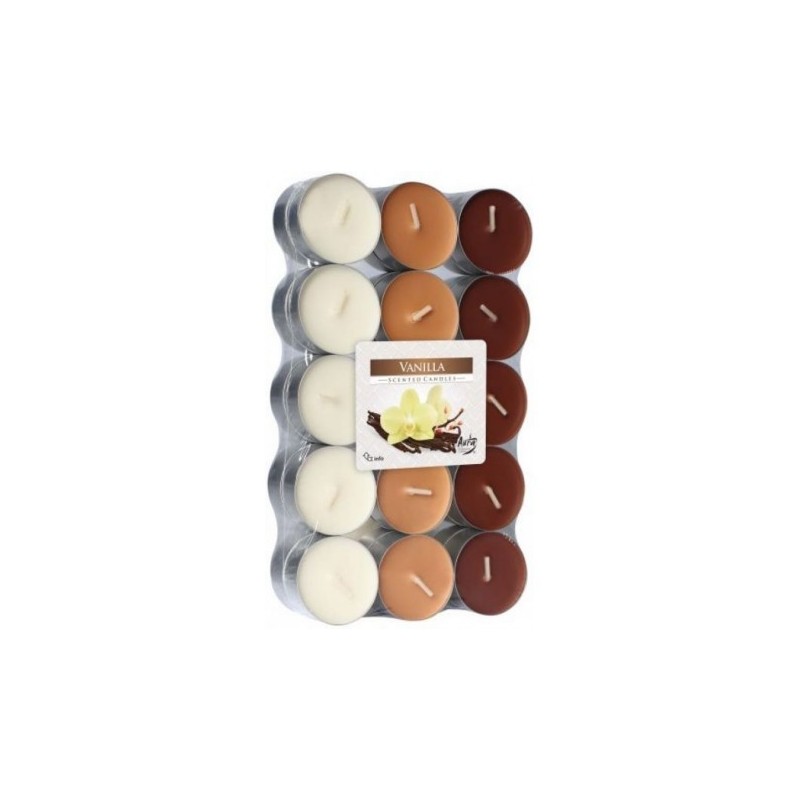 CANDELE TEALIGHT 4 ORE 30 Pz VANIGLIA