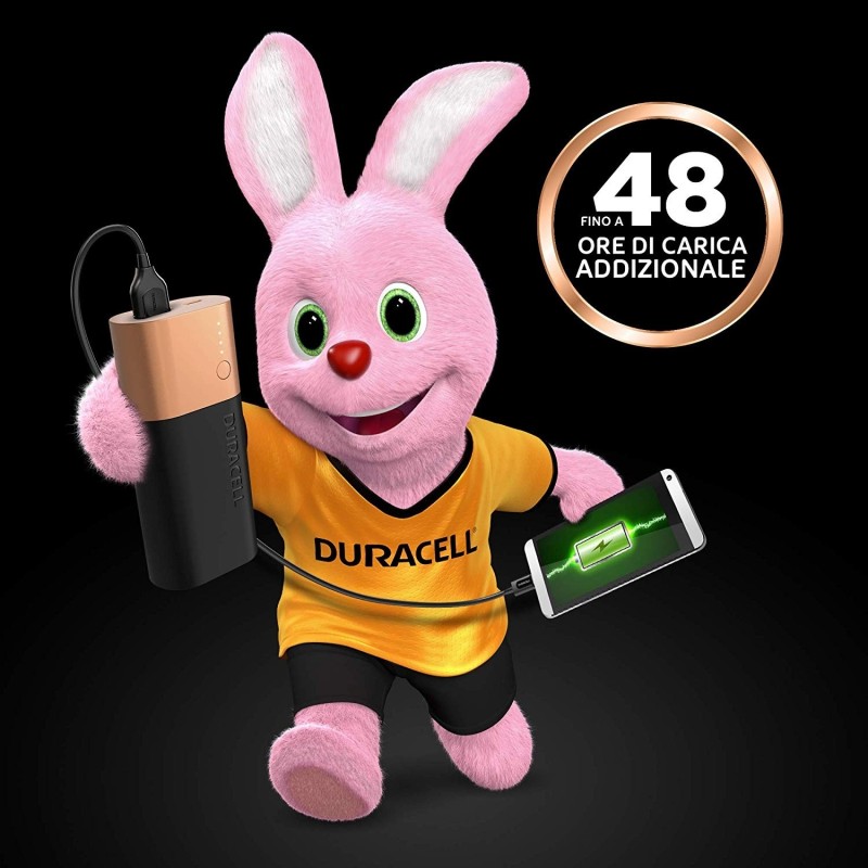 Power bank Duracell ricarica Smartphone e dispositivi USB 6700 mAh