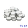 CANDELE TEALIGHT BIANCHE 4 ORE 50 Pz